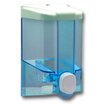 Seifenspender 500 ml, transparent, ABS, nachfllbar  16x9 cm 