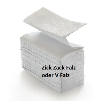 Papierhandtcher LUCKY , 2-lagig, 25x23 cm, ZZ/V-Falz,Zellstoff wei   3200 Blatt/Karton
