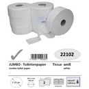 Jumbo-Toilettenpapier, 2-lagig, Zellstoff wei, MIDI,...