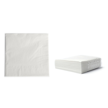 Zelltuchservietten, 33x33 cm, 3-lagig, 1/4 Falz, weiß,  8x200 Stk./Karton