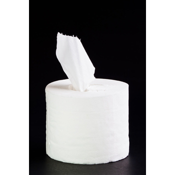 Toilettenpapier ohne Kern, 2-lagig, Zellstoff wei, 900 Blatt, 36 Rollen/Karton