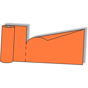 Tischläufer Airlaid, 40x120cm, orange, 20 Abrisse 12 Rollen