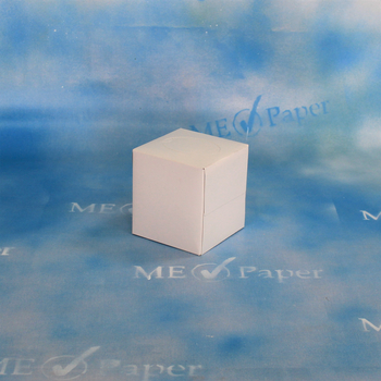 Kosmetikbox-Wrfel, 2-lagig, 90 Tcher, Zellstoff, 45 Wrfel/Karton  wei unbedruckt
