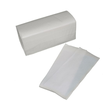 Papierhandtücher LUCKY , 2-lagig, 25x23 cm, ZZ/V-Falz,Zellstoff weiß   3200 Blatt/Karton