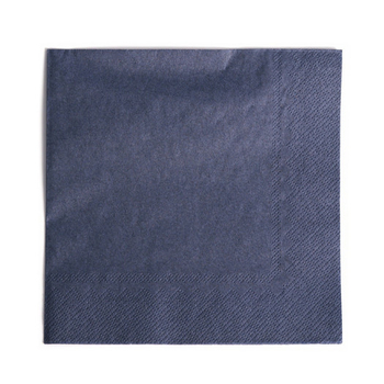 Zelltuchservietten, 33x33 cm, 2-lagig, 1/4 Falz, dunkelblau,  48x50 Stk./Karton