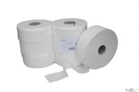 Jumbo-Toilettenpapier, 2-lagig, Zellstoff weiß,...