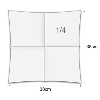 Soft Point Serviette, 38x38 cm, 1/4 Falz, creme, 16x50 StückKrt.