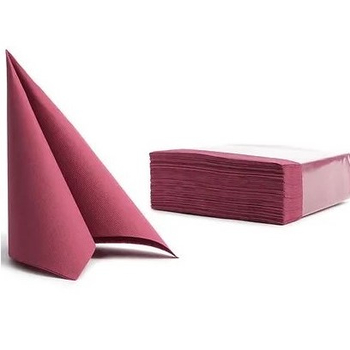 Soft Point Serviette, 38x38 cm, 1/4 Falz, bordeaux/burgund, 16x50 StückKrt.
