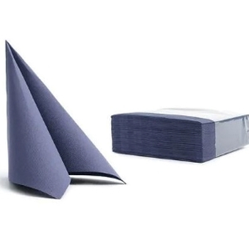 Soft Point Serviette, 38x38 cm, 1/4 Falz, blau, 16x50 StückKrt.