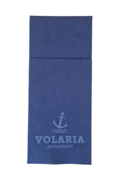 Besteckserviette bedruckt Soft Point, 32x38 cm, 1/8 Falz, weiß & farbig, 25x50 Stück/Karton