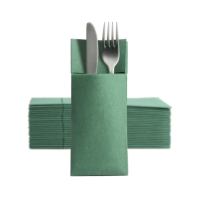 Besteckserviette bedruckt Soft Point, 32x38 cm, 1/8 Falz,...