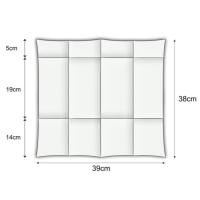 Besteckserviette bedruckt Soft Point, 39x38 cm, 1/8 Falz,...