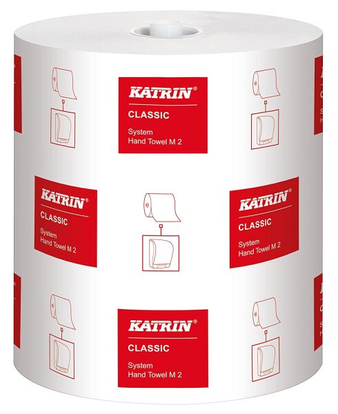 Katrin 460102 Classic System M2 Handtuchrolle, 2-lagig (6er Pack)