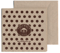 Servietten bedruckt, 24x24 cm, 2-lagig, 1/4 Falz, Recycling,  10x400 Stück pro Karton